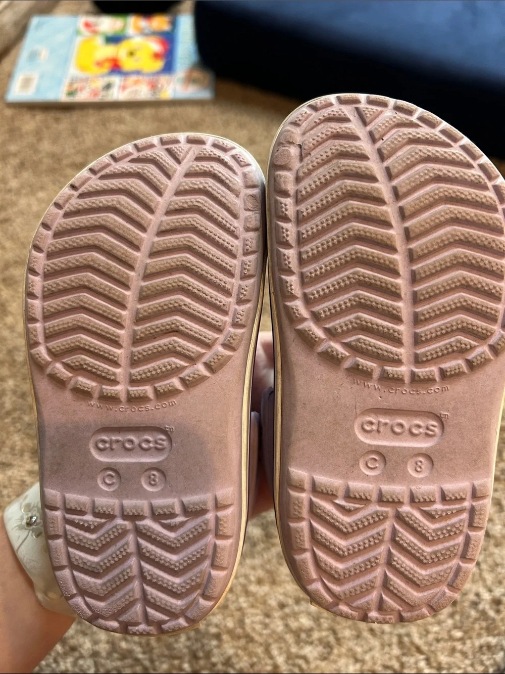 Purple toddler crocs